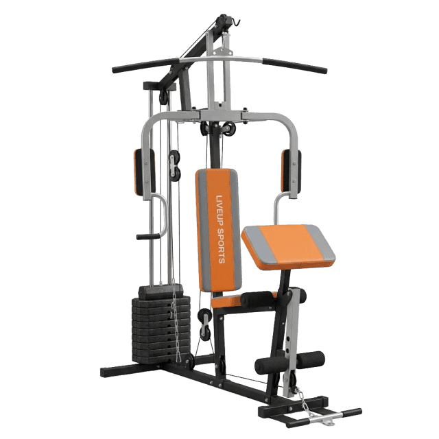 LiveUp LS1002 Multi Gym 45KG (100 lbs) – Single Station Home Gym Multi-Purpose Exercise Machine